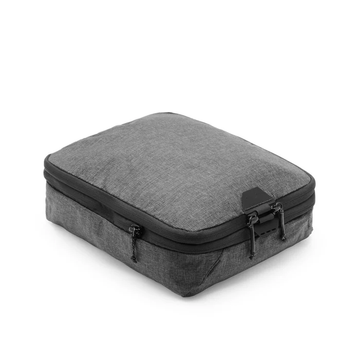 Compressible Self-Healing Recycled Fabric Packing Cube Storage Bag with Dual-Zip Expansion
